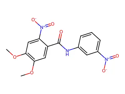 Benzamide, 4,5-dimethoxy-2-nitro-N-(3-nitrophenyl)- structure
