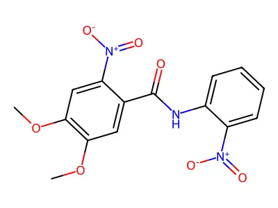 4,5-dimethoxy-2-nitro-N-(2-nitrophenyl)benzamide structure