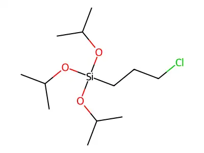 (3-Chloropropyl)tris(1-methylethoxy)silane structure