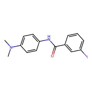 N-[4-(dimethylamino)phenyl]-3-iodobenzamide structure