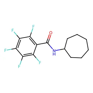 N-环庚基-2,3,4,5,6-五氟苯甲酰胺 structure