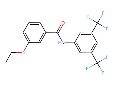N-[3,5-bis(trifluoromethyl)phenyl]-3-ethoxybenzamide structure