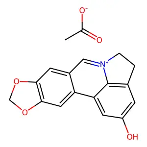 Lycobetaine acetate structure