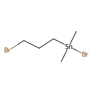 Bromo(3-bromopropyl)dimethylstannane structure