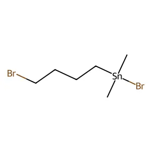 Bromo(4-bromobutyl)dimethylstannane structure