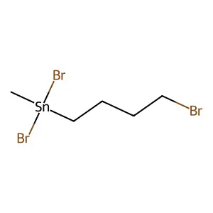 Dibromo(4-bromobutyl)methylstannane structure