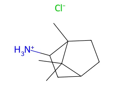 1,7,7-Trimethylbicyclo(2.2.1)heptan-2-amine hydrochloride structure