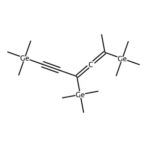 (Hexa-3,4-dien-1-yne-1,3,5-triyl)tris(trimethylgermane) structure