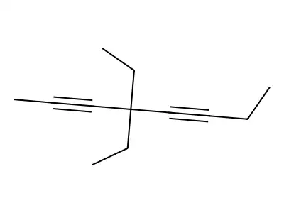 4,4-Diethyl-2,5-octadiyne structure