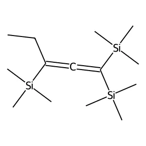 1,1,3-Tris(trimethylsilyl)-1,2-pentadiene structure