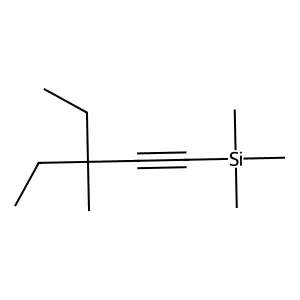 Silane, (3-ethyl-3-methyl-1-pentynyl)trimethyl- structure
