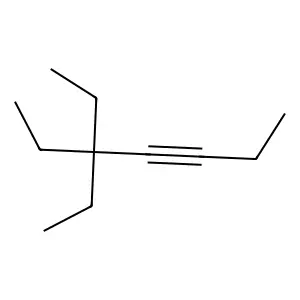5,5-Diethyl-3-heptyne structure