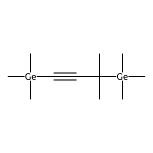 Germane, (3,3-dimethyl-1-propyne-1,3-diyl)bis[trimethyl- structure