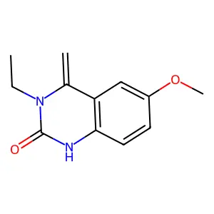 3-ethyl-6-methoxy-4-methylidene-1H-quinazolin-2-one structure