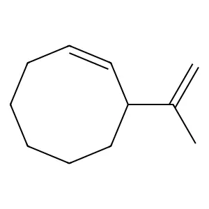3-(1-Methylethenyl)cyclooctene structure