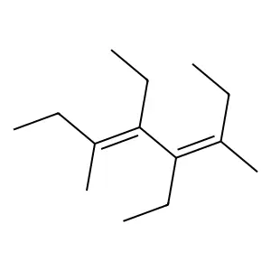 4,5-Diethyl-3,6-dimethyl-3,5-octadiene structure