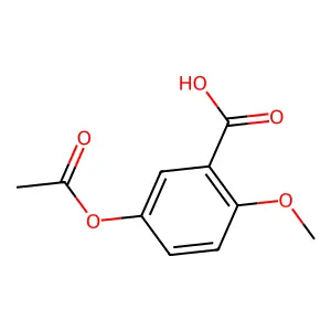 5-(乙酰氧基)-2-甲氧基苯甲酸 structure