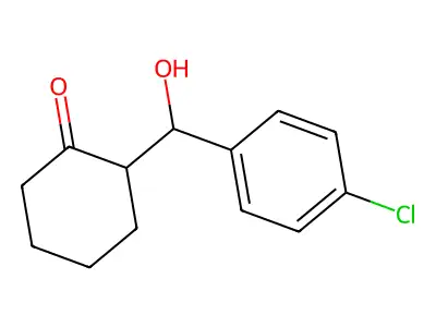 Cyclohexanone, 2-(p-chloro-alpha-hydroxybenzyl)- structure