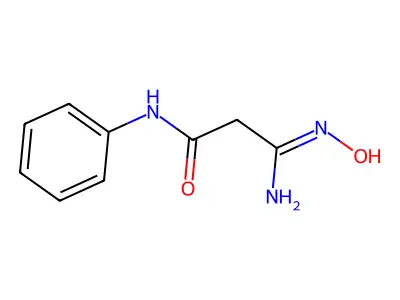 Propanamide, 3-(hydroxyamino)-3-imino-N-phenyl- structure