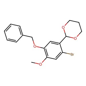 2-[5-(Benzyloxy)-2-bromo-4-methoxyphenyl]-1,3-dioxane structure