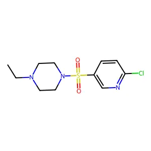 1-[(6-Chloro-3-pyridinyl)sulfonyl]-4-ethylpiperazine structure