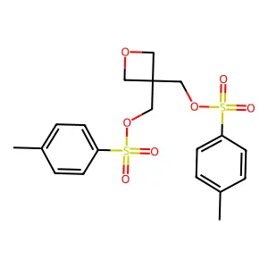3,3-bis[(4-methylphenyl)sulfonyloxymethyl]oxetane structure