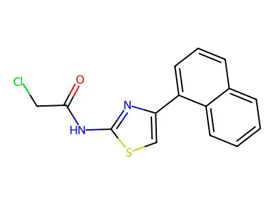 2-Chloro-N-[4-(1-naphthyl)-1,3-thiazol-2-yl]acetamide structure