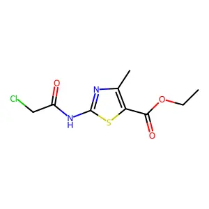 2-(2-Chloro-acetylamino)-4-methyl-thiazole-5-carboxylic acid ethyl ester structure
