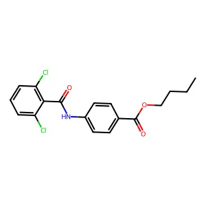 Butyl 4-[(2,6-dichlorobenzoyl)amino]benzoate structure
