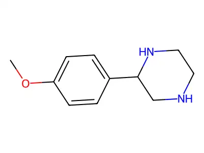 2-(4-Methoxyphenyl)piperazine structure