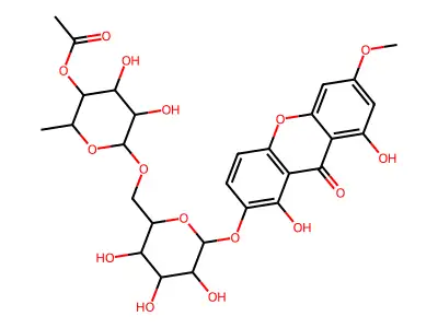Gentiabavarutinoside structure