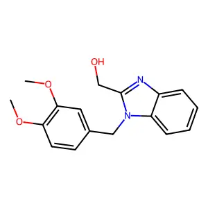 [1-[(3,4-Dimethoxyphenyl)methyl]benzimidazol-2-yl]methanol structure