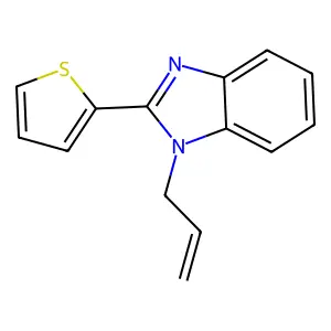 1-(prop-2-en-1-yl)-2-(thiophen-2-yl)-1H-1,3-benzodiazole structure