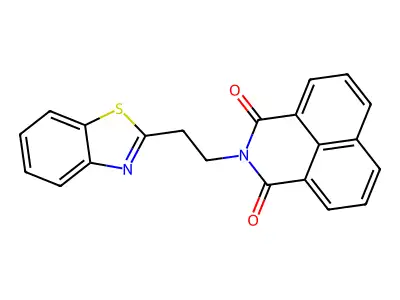 2-[2-(1,3-Benzothiazol-2-yl)ethyl]benzo[de]isoquinoline-1,3-dione structure