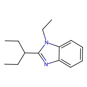 1-Ethyl-2-(ethylpropyl)benzimidazole structure