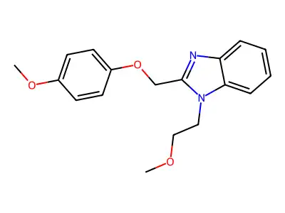 1-(2-Methoxyethyl)-2-[(4-methoxyphenoxy)methyl]benzimidazole structure