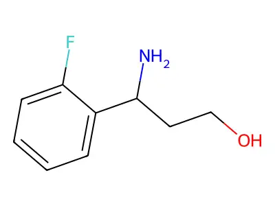3-Amino-3-(2-fluorophenyl)propan-1-ol structure