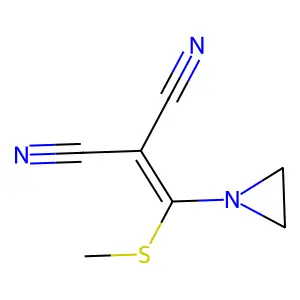 [(Aziridin-1-yl)(methylsulfanyl)methylidene]propanedinitrile structure