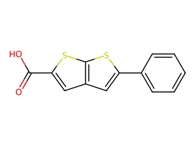 Thieno[2,3-b]thiophene-2-carboxylic acid, 5-phenyl- structure