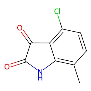 4-Chloro-7-methyl isatin structure