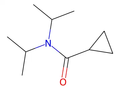 Cyclopropanecarboxamide, N,N-bis(1-methylethyl)- structure