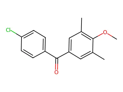 4-Chloro-3',5'-dimethyl-4'-methoxybenzophenone structure