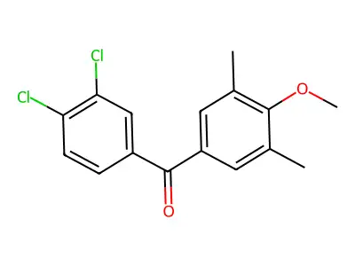 3,4-Dichloro-3',5'-dimethyl-4'-methoxybenzophenone structure