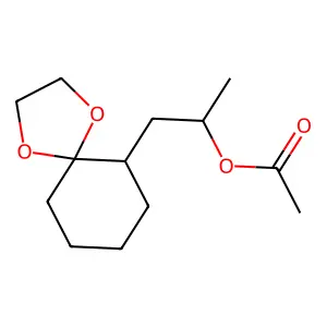 1-(1,4-Dioxaspiro[4.5]dec-6-yl)propan-2-yl acetate structure