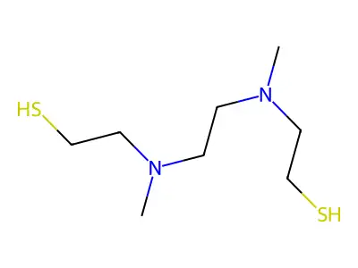 Ethanethiol, 2,2'-[1,2-ethanediylbis(methylimino)]bis- structure