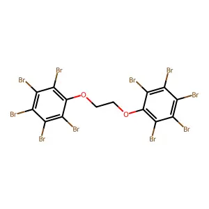Benzene, 1,1'-[1,2-ethanediylbis(oxy)]bis[2,3,4,5,6-pentabromo- structure