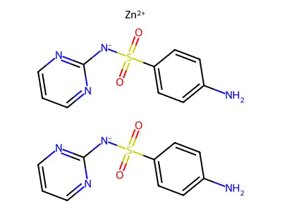 Zinc Sulfadiazine structure
