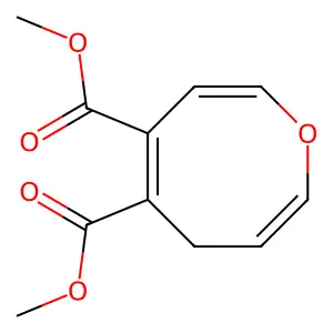 4H-Oxocin-5,6-dicarboxylic acid, dimethyl ester structure