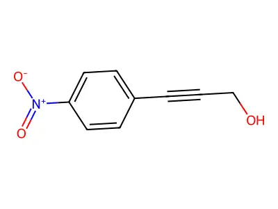 3-(4-Nitrophenyl)prop-2-yn-1-ol structure