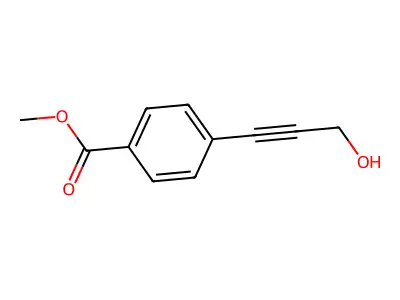 Methyl 4-(3-hydroxyprop-1-ynyl)benzoate structure